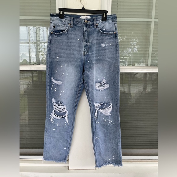 KanCan Martinville High Rise Slim Straight Jeans - Picture 1 of 8